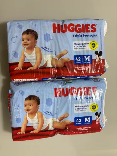 Fraldas Huggies Tripla Proteção M - 42 unidades