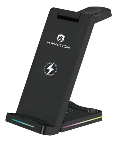 Carregador Indutivo Dobrável H'maston Yd55 25w 3 Em 1