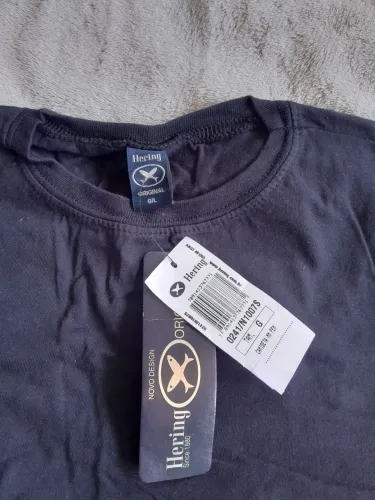 4 Camisetas hering baby look preta G