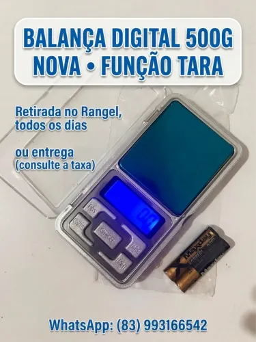 MINI BALANÇA DIGITAL 500G ? PRECISÃO 0,1G