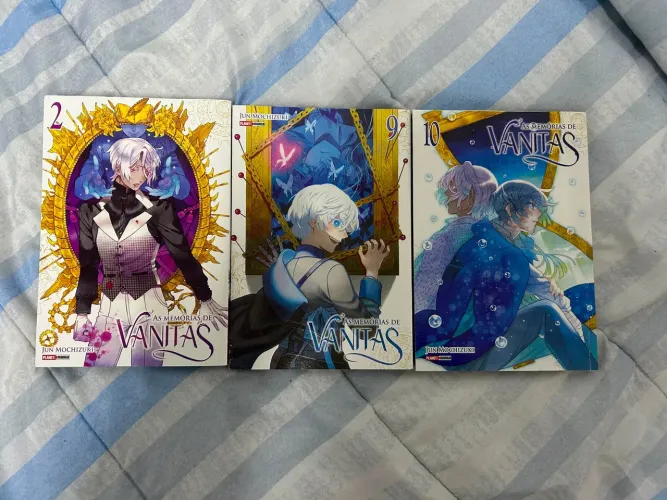 As memórias de vanitas mangá volume 2, 9 e 10