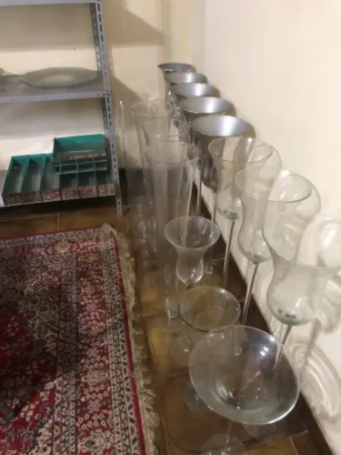 Peças de vidro para decoração de festa-R$30 cada!