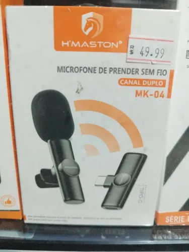 MICROFONE DE PRENDER SEM FIO TIPO C