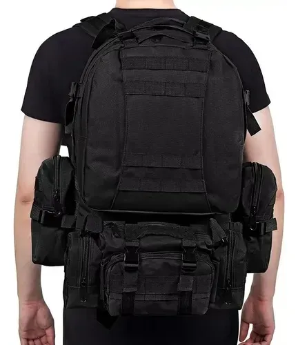 mochila tática militar grande modular defender resistente camuflagem