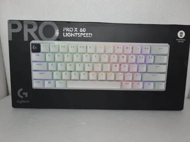 Teclado Logitech G Pro X 60 Lightspeed Branco Completo