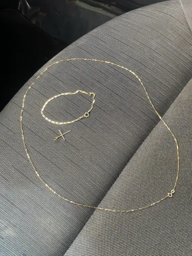 Corrente e pulseira de ouro
