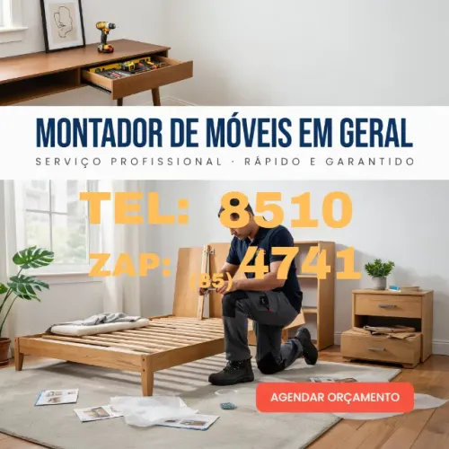 Montador de móveis. Montagem de quartos, salas e cozinhas.