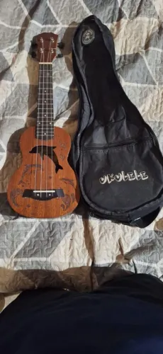 Ukulele usado - conservado + capa