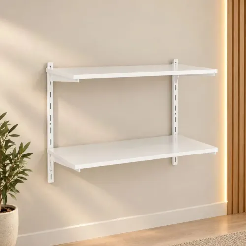 Prateleira Brasforma Multiuso 60X30 Com Trllho Branco <br>
