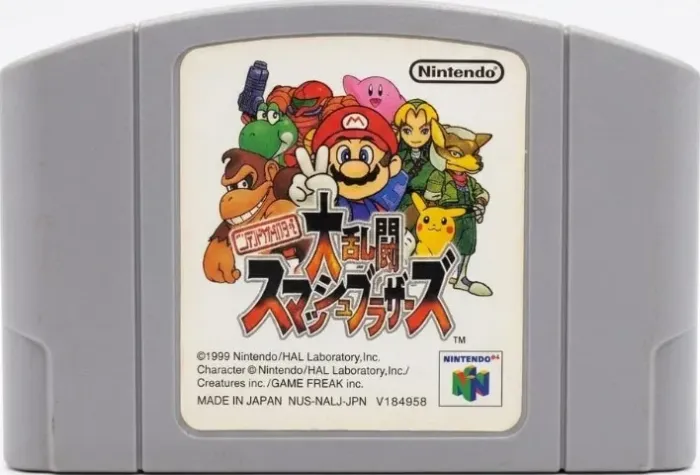 Super Smash Bros Japonês Nintendo 64 N64 Cartucho Jogo Original Ótimo Estado Fita