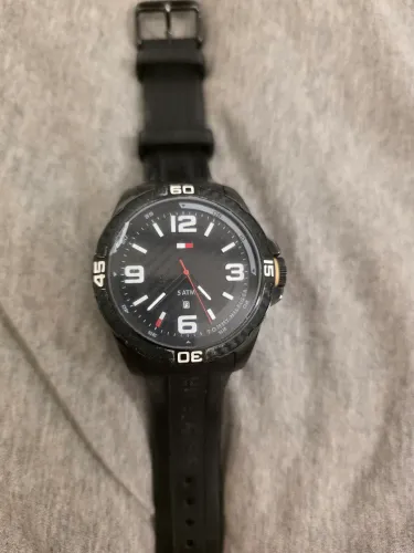 Relógio Tommy Hilfiger Original Preto - Pulseira Borracha
