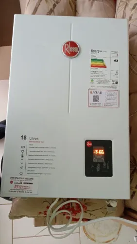 Aquecedor rheem 18 litros glp