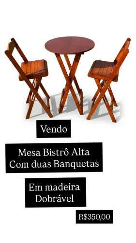 Mesa Bistrô Madeira