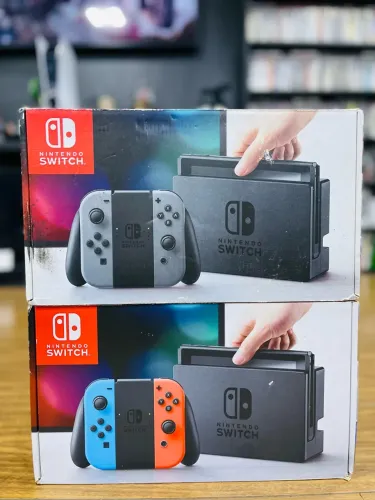 NINTENDO SWITCH V2 SEMI NOVO DESBLOQUEADO 128GB