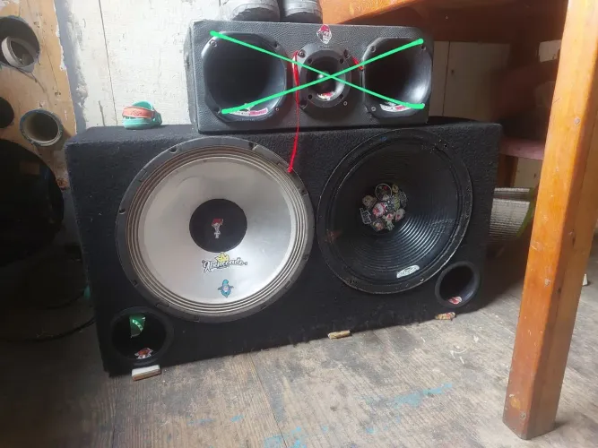 Caixa dupla de 15