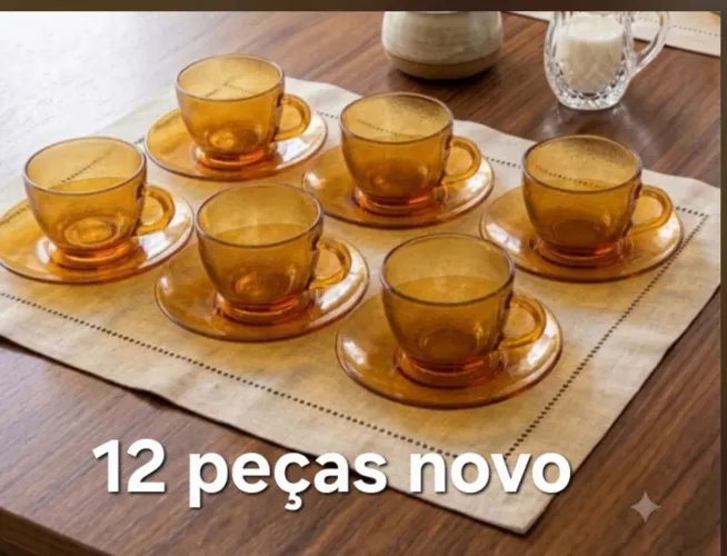 Conjunto de xícaras novo