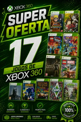 Kit 17 Jogos Xbox 360 Desbloqueado - Frete Gratis