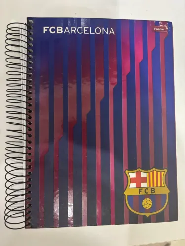 CADERNO DO BARCELONA DE 10 MATÉRIAS VISCA BARÇA!