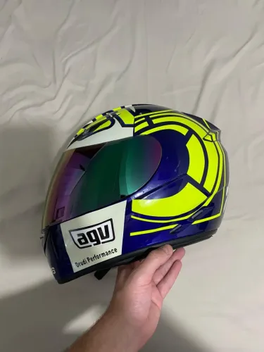 Capacete AGV Original K1 VR46 / Monster - Viseira Iridium