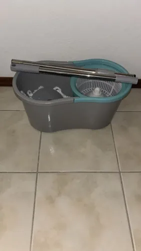 Mop Giratório Cinza c/ Azul