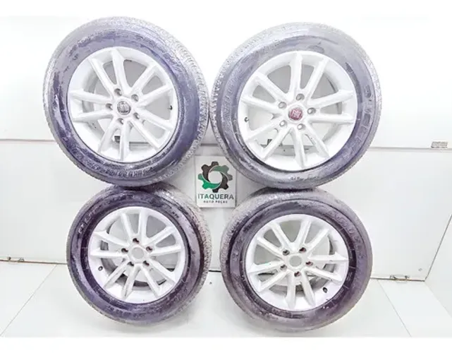 Jogo Roda Com Pneu 225/65 R17 Citroen C4 Picasso Ano 2011 Preto