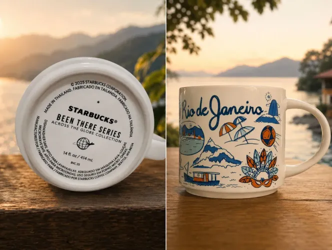 Xícara Starbucks 414ml Rio de Janeiro.