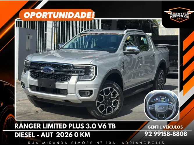 Ford Ranger Limited+ 3.0 V6 4X4 CD TB DIE AUT 2026