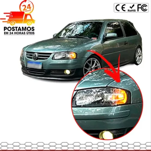 Par Seta Conjugada Temporizada Universal 25W Canbus ? Laranja DRL + Pisca