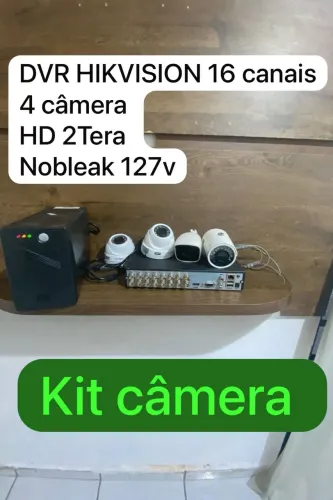 KIT CÂMERA DE MONITORAMENTO 