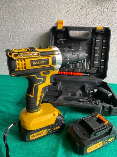 Parafusadeira Com Martelete 48V 2 Baterias