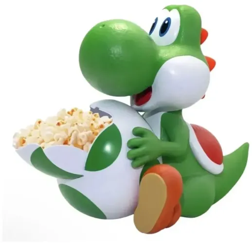 Balde de pipoca Yoshi e pôster exclusivo cinepolis filme - Super Mario Galaxy