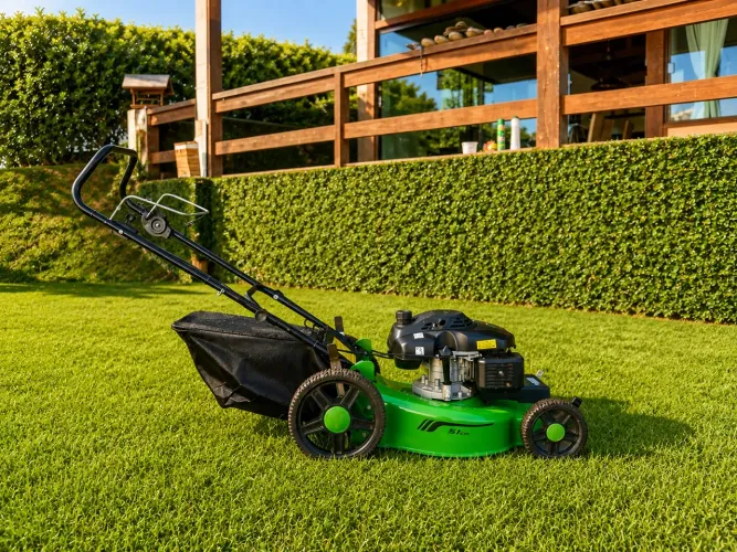 Cortador de grama à gasolina TRAPP 6,5HP, com coletor - muito pouco usado