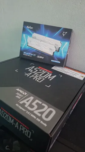Kit AM4 - Placa mãe A520m Msi + Memoria ram 16GB (2x8) - 3200mhz