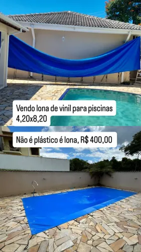 Capa piscina de lona 