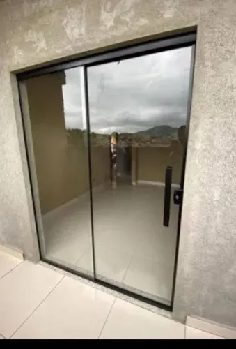 Porta de vidro 2 folhas 