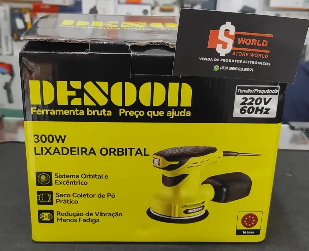 Lixadeira Orbital 300W - Store World 