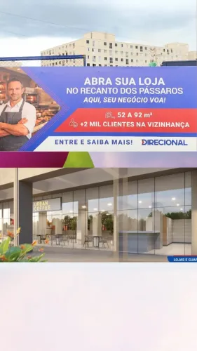 NC - Loja no Recanto dos Pássaros 52 a 92 M²