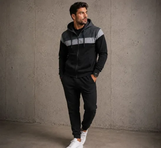 CONJUNTO MASCULINO DE MOLETOM<br>