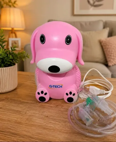 Nebulizador G-tech Nebdog Rosa semi novo 80.00