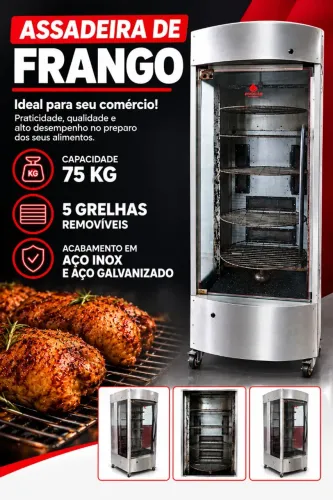 Máquina para assar frango