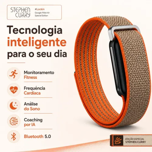 Google Fit Bit Air edição Stephen Curry monitor 24hs não precisa assinatura nova lacrada