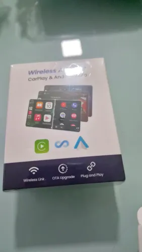 Adaptador Carplay e Android Auto Bluetooth (sem fio) Apple, Samsung, Motorola, Xiaomi<br>