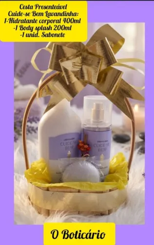 KIT FEMININO LAVANDINHA CUIDE-SE BEM O BOTICÁRIO 