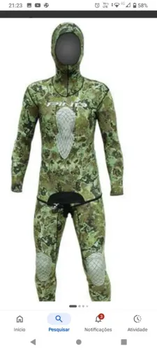 Roupa de mergulho, roupa de open Cel, pesca sub