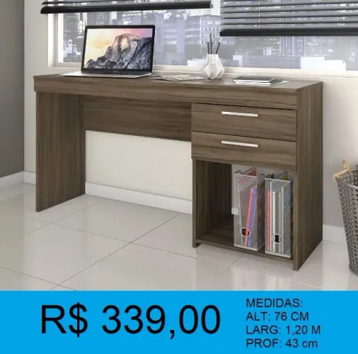 Escrivaninha duas gavetas- garanta já a sua