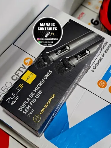 Dois microfone (pulse novos) R$450,00