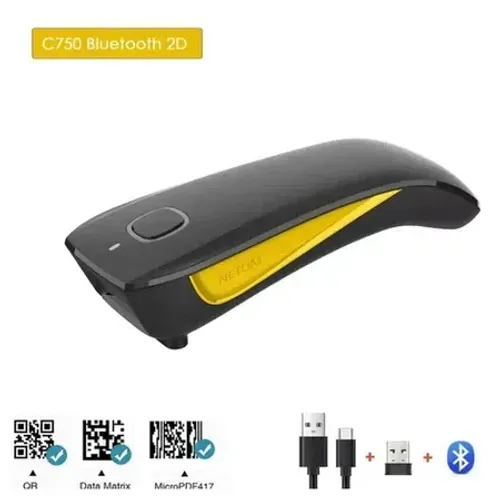 Leitor Código Barras Bolso Bluetooth 1D e 2d Qr Code O YANG C750