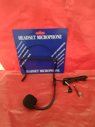 Microfone labial CSR HM-26 DYNAMIC com adaptador de P2 para P10