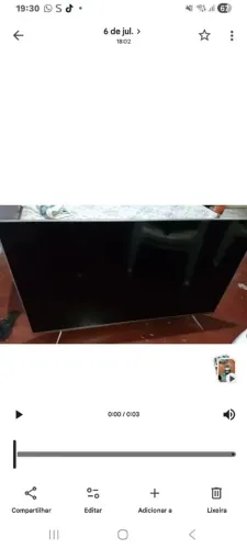 Tv 55 TCL com defeito 