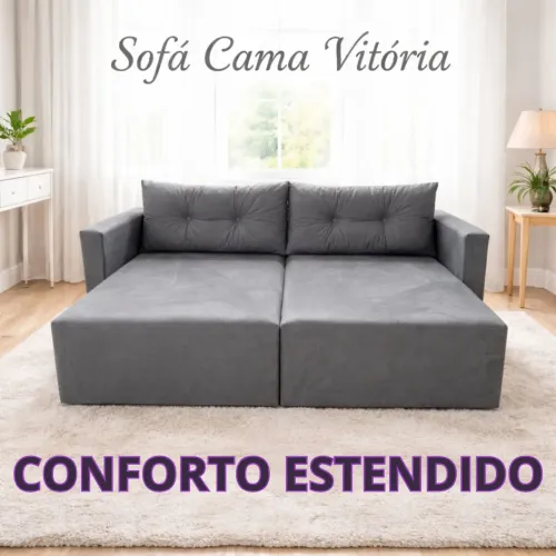 SOFÁ CONFORTO ESTENDIDO 1,95 x 1,20m - Assento PROFUNDO
